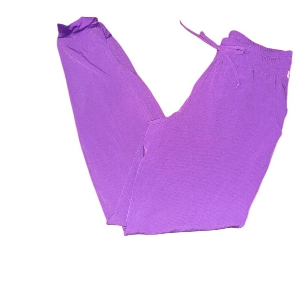 Skechers by Barco Women's Scrub Pants Purple XXS Jogger Fit Elastic Waist